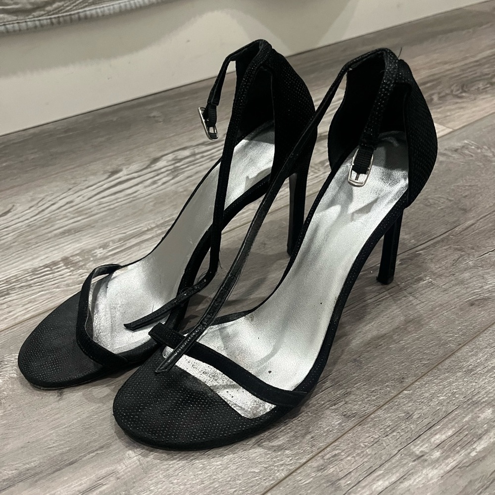 Stuart Weitzman Black Nudist stiletto  Heels 7.5